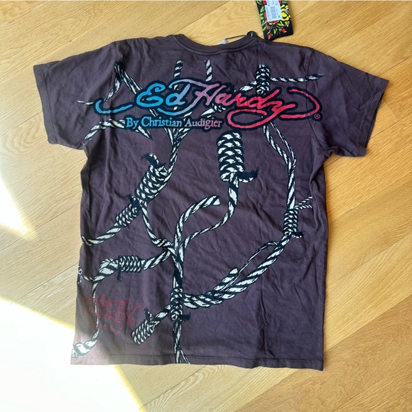 NWT Ed Hardy Tee Shirt with Rhinestones - Picture 6 of 6